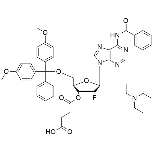 N6-Bz-DMT-2'-F-dA-3'-succinate, TEA salt