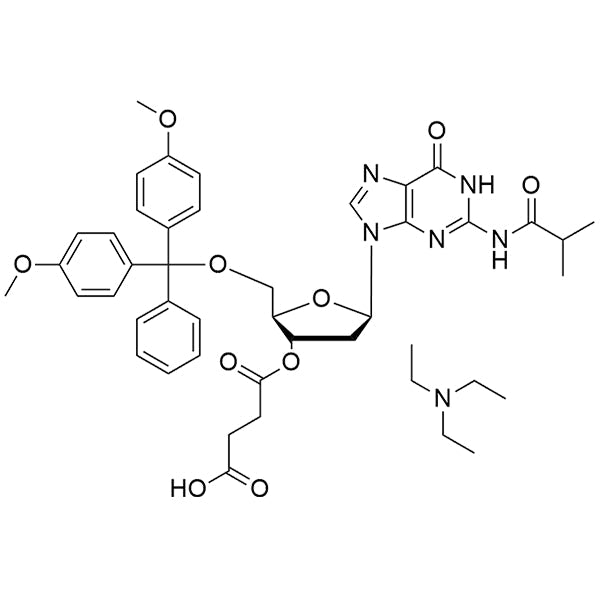 N2-iBu-DMT-2'-dG-3'-succinate, TEA salt