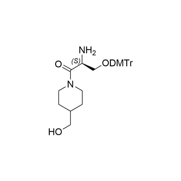 (S)-2-amino-3-(bis(4-methoxyphenyl)(phenyl)methoxy)-1-(4-(hydroxymethyl)piperidin-1-yl)propan-1-one