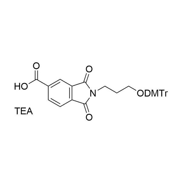 1, 3-dioxo-2-(4-dimethoxytrityloxyhex-1-yl)isoindole-5-carboxylic acid, TEA salt