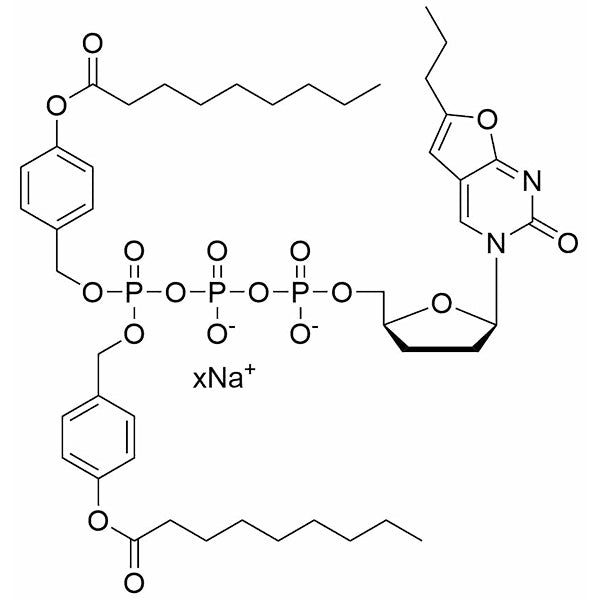 γ-bis(4-nonanoyloxybenzyl)ppp-6-prop-ddBCNA, 50 mM sodium salt solution
