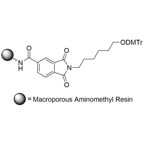 1, 3-dioxo-2-(6-dimethoxytrityloxyhex-1-yl)isoindole-5-carboxylic acid-Macroporous Aminomethyl Resin