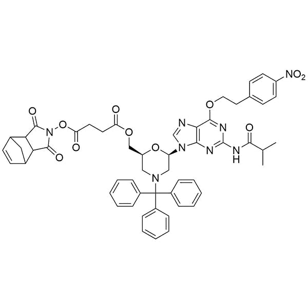 PMO-G(NPE, iBu)-succinate-HONB-ester