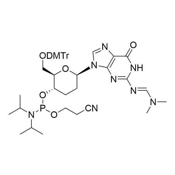 Beta-D-homoDNA-G(dmf) Phosphoramidite