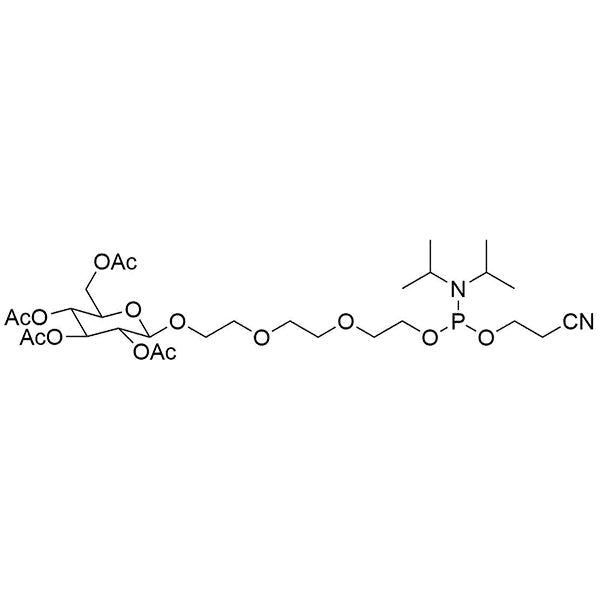 Peracetylated β-D-glucoside-TEG-phosphoramidite
