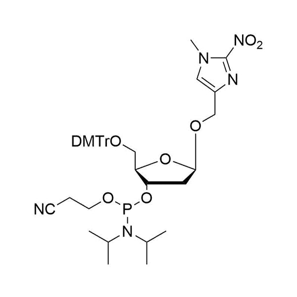 1'-(5'-ODMTr-2'-deoxyl-β-D-ribofuranosyl)-4-methyl-1-methyl-2-nitro-1H-imidazole-3'-CE-Phosphoramidite