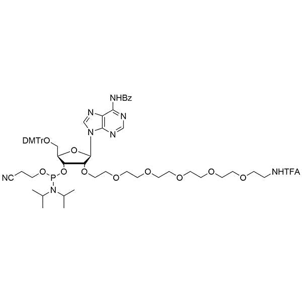5'-ODMTr-2'-PEG6-NHTFA-A(Bz)-3'-CE-Phosphoramidite