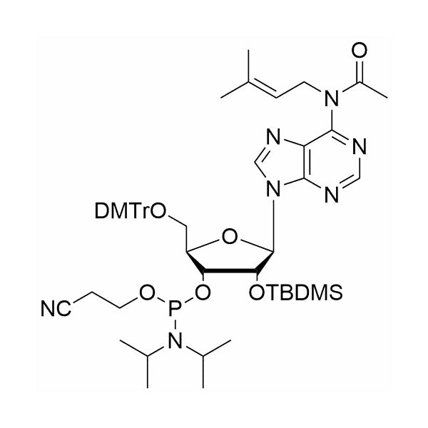 N6-(3-methylbut-2-en-1-yl)-5'-O-DMTr-2'-O-TBDMS-A(Ac)-3'-CE-Phosphoramidite
