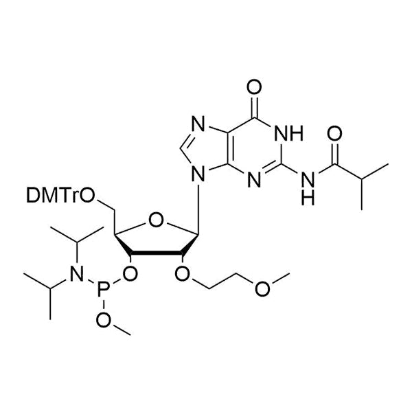 5'-O-DMTr-2'-O-MOE-G(iBu)-3'-Methoxy-phosphoramidite