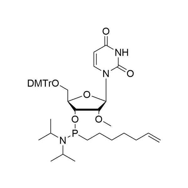 5'-ODMTr-2'-OMe-U-3'-(6-heptenyl-N, N-diisopropyl)phosphoramidite