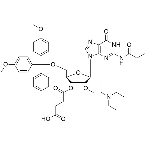 N2-iBu-DMT-2'-O-Me-Gr-3'-succinate, TEA salt
