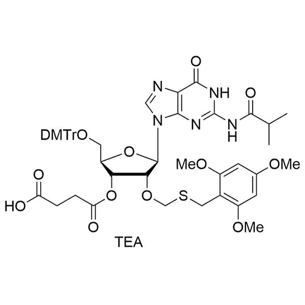 5'-O-DMTr-2'-O-TMBTM-G(iBu)-3'-O-succinate, TEA salt