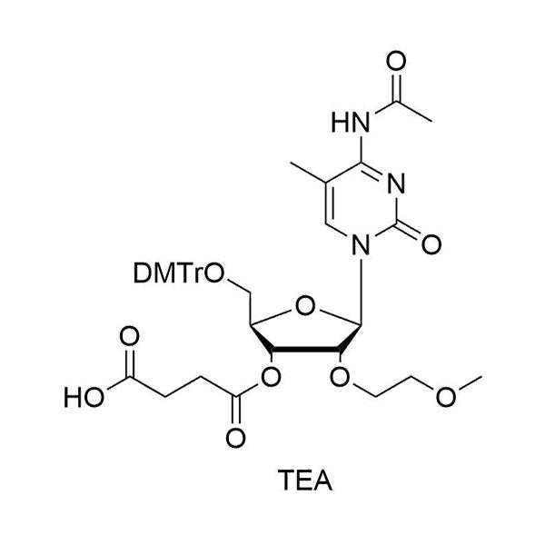 5'-O-DMTr-2'-O-MOE-5-Me-C(Ac)-3'-O-Succinate, TEA salt