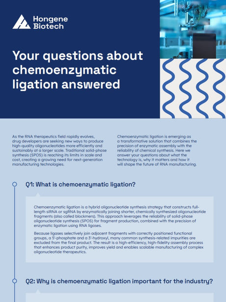 Chemoenzymatic ligation FAQ