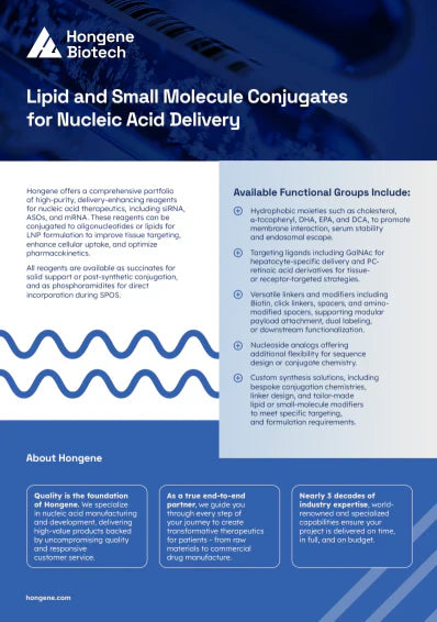 Lipid and Small Molecule Conjugates Flyer