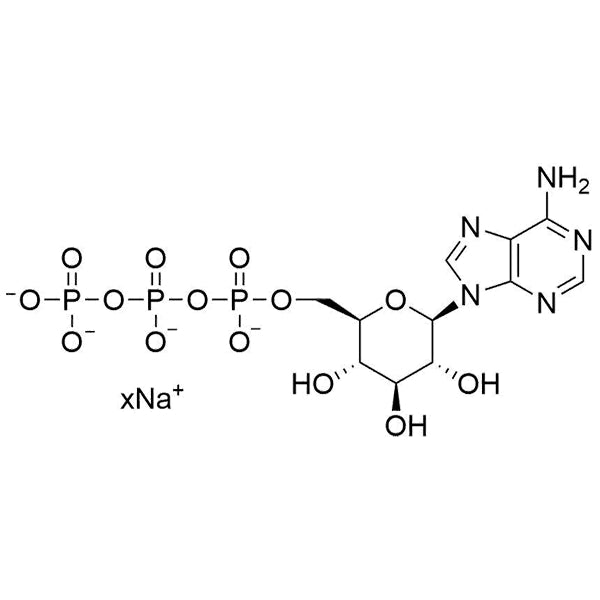 9-(β-D-glucopyranosyl)-adenine-6'-triphosphate, sodium salt