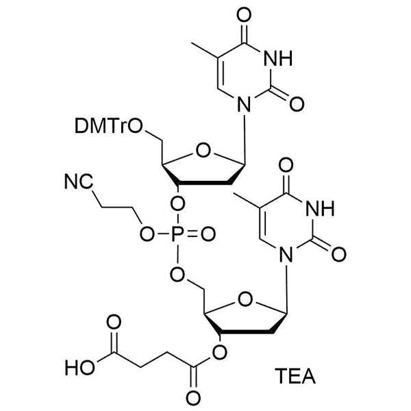 [5'-O-DMTr-5-Me-2'-dU](pCyEt)[5-Me-2'-dU-3'-succinate], TEA salt