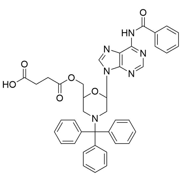 5'-succinyl-A(Bz)-Trt PMO monomer (free)