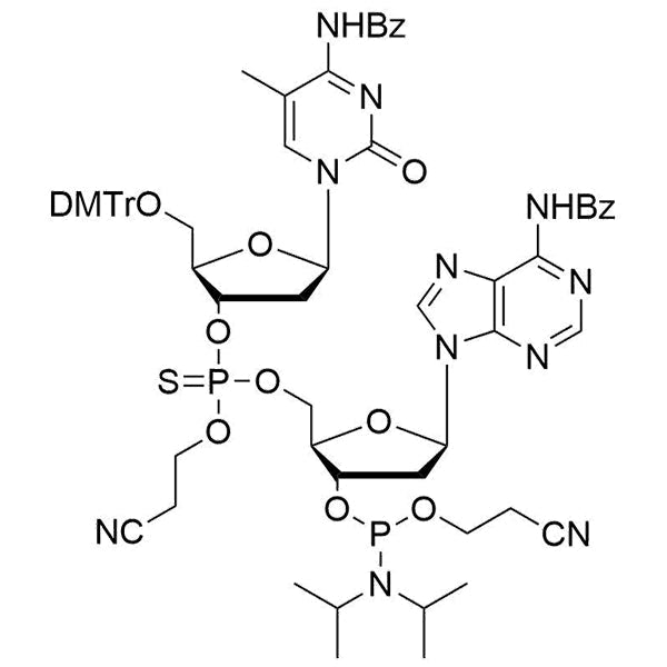 [5'-O-DMTr-5-Me-2'-dC(Bz)](P-thio-pCyEt)[2'-dA(Bz)-3'-CE-Phosphoramidite]