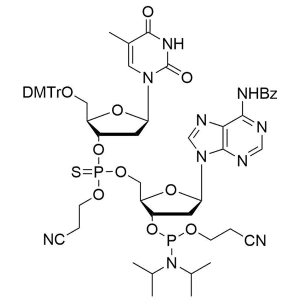 [5'-O-DMTr-2'-dT](P-thio-pCyEt)[2'-dA(Bz)-3'-CE-Phosphoramidite]