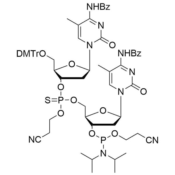 [5'-O-DMTr-5-Me-2'-dC(Bz)](P-thio-pCyEt)[5-Me-2'-dC(Bz)-3'-CE-Phosphoramidite]