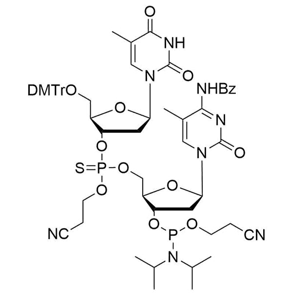 [5'-O-DMTr-2'-dT](P-thio-pCyEt)[5-Me-2'-dC(Bz)-3'-CE-Phosphoramidite]
