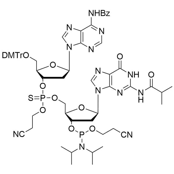 [5'-O-DMTr-2'-dA(Bz)](P-thio-pCyEt)[2'-dG(iBu)-3'-CE-Phosphoramidite]