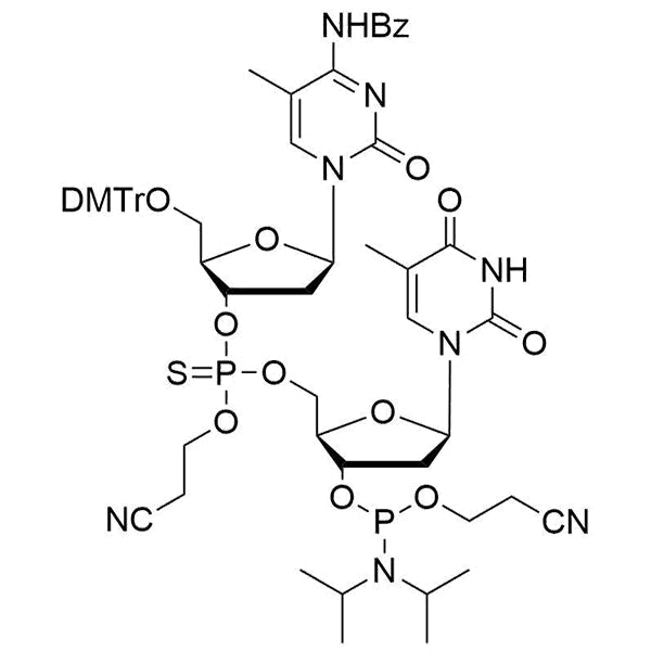 [5'-O-DMTr-5-Me-2'-dC(Bz)](P-thio-pCyEt)[2'-dT-3'-CE-Phosphoramidite]
