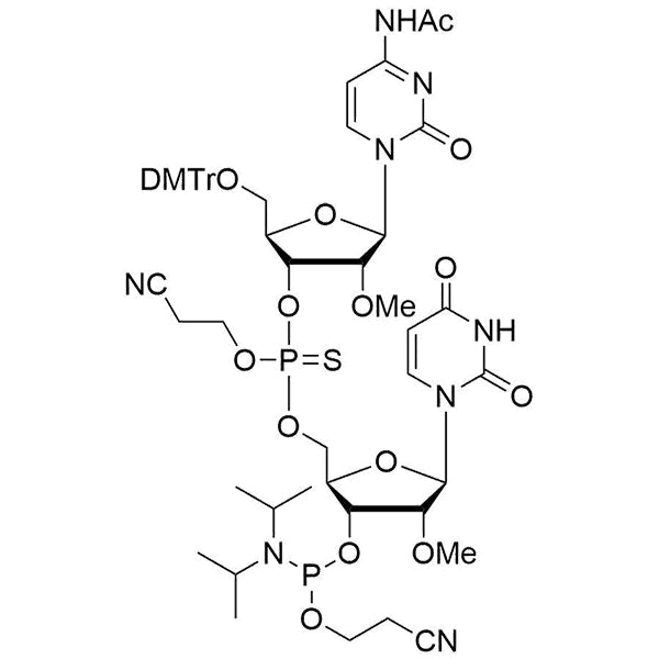[5'-O-DMTr-2'-OMe-C(Ac)](P-thio-pCyEt)[2'-OMe-U-3'-CE-Phosphoramidite]