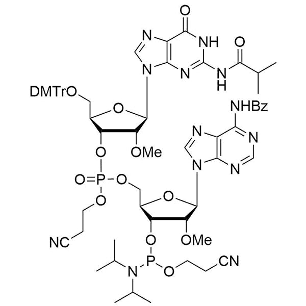 [5'-O-DMTr-2'-OMe-G(iBu)](pCyEt)[2'-OMe-A(Bz)-3'-CE-Phosphoramidite]
