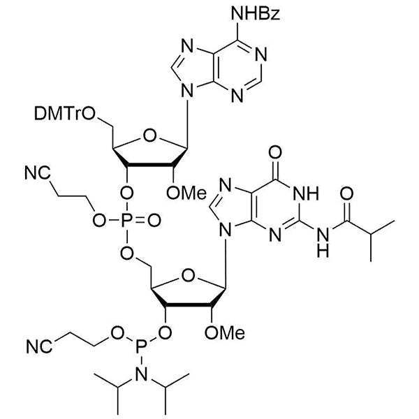 [5'-O-DMTr-2'-OMe-A(Bz)](pCyEt)[2'-O-Me-G(iBu)-3'-CE-Phosphoramidite]