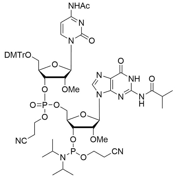[5'-O-DMTr-2'-OMe-C(Ac)](pCyEt)[2'-O-Me-G(iBu)-3'-CE-Phosphoramidite]