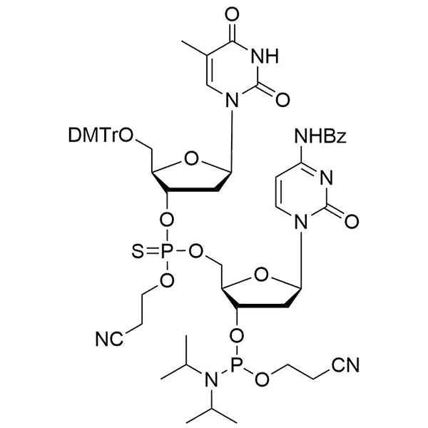[5'-O-DMTr-2'-dT](P-thio-pCyEt)[2'-dC(Bz)-3'-CE-Phosphoramidite]