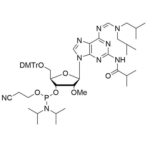 2,6-diamino(N2-iBu, N6-diisobutylaminomethylidene)-5'-ODMTr-2'-OMe-purineriboside-3'-CE-phosphoramidite