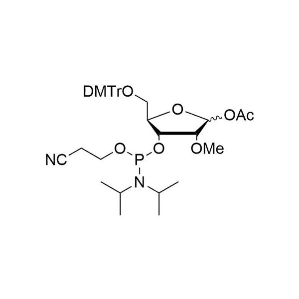 5-ODMTr-1-OAc-2-OMe-ribofuranose-3-CE-phosphoramidite