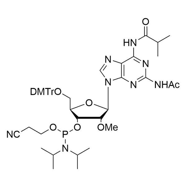 2,6-diamino(N2-Ac, N6-iBu)-5'-ODMTr-2'-OMe-purineriboside-3'-CE-phosphoramidite