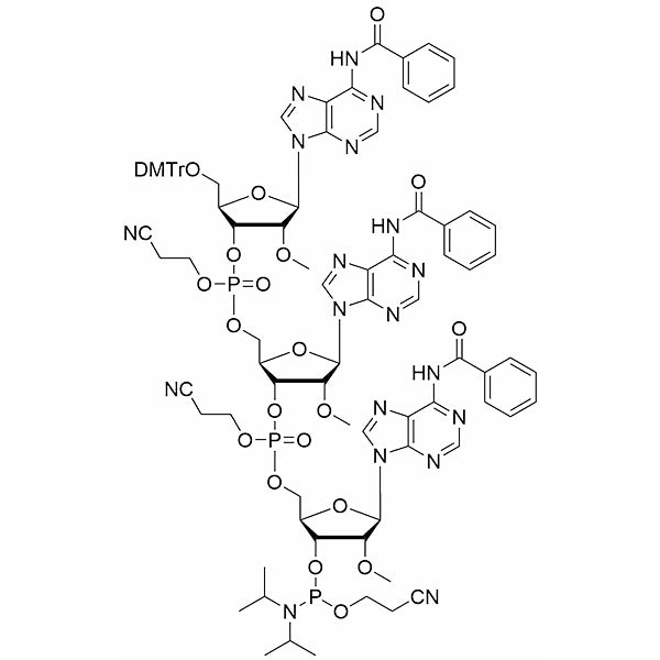 [5'-O-DMTr-2'-OMe-A(Bz)](pCyEt)[2'-OMe-A(Bz)](pCyEt))[2'-OMe-A(Bz)-3'-CE-Phosphoramidite]