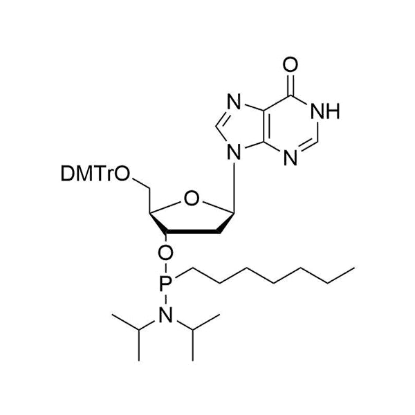 5'-O-DMTr-2'-dI-3'-O-[(N, N-diisopropyl)-P-heptyl]phosphonamidite