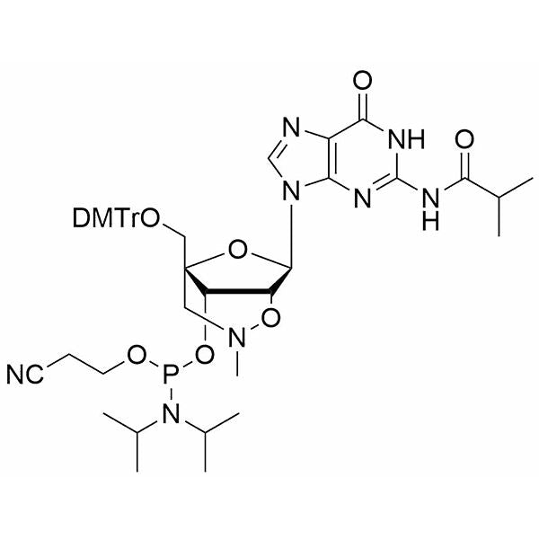 5'-ODMTr-2', 4'-Bridged-NA(NC)(N-Me)-G(iBu)-3'-CE-Phosphoramidite