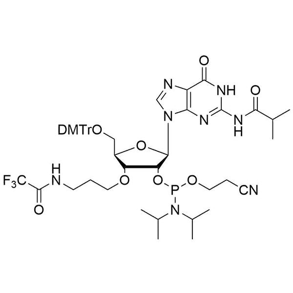 5'-ODMTr-3'-O-Trifluoroacetamido propyl-G(iBu)-2'-CE-Phosphoramidite