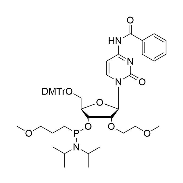 5'-O-DMTr-2'-O-MOE-C(Bz)-3'-[P-(3-methoxypropyl)-N, N-diisopropyl] phosphonamidite