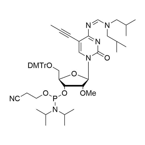 N4-diisobutylaminomethylidene-5'-ODMTr-2'-OMe-5-(1-propynyl)-C-3'-CE-phosphoramidite