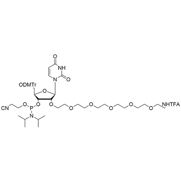5'-ODMTr-2'-PEG6-NHTFA-U-3'-CE-Phosphoramidite