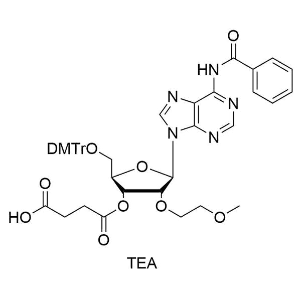 5'-O-DMT-2'-O-MOE-A(Bz)-3'-O-succinate, TEA salt