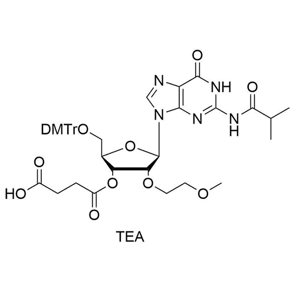 5'-DMT-2'-O-MOE-G(iBu)-3'-succinate, TEA salt
