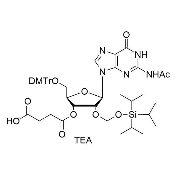 5'-O-DMTr-2'-O-TOM-G(Ac) succinate